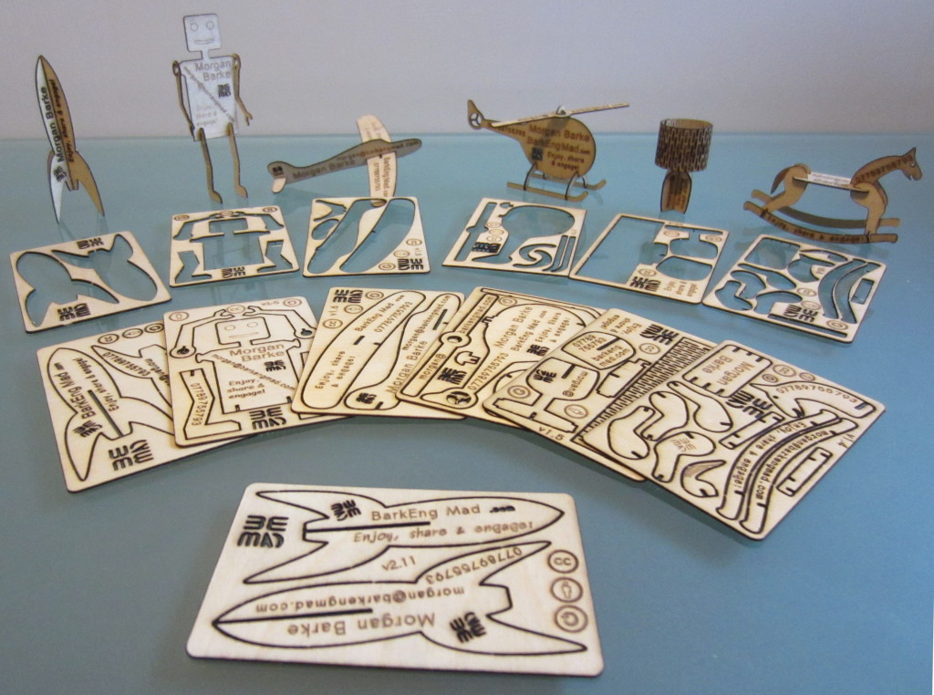 Laser Cut Business Card Models Collection